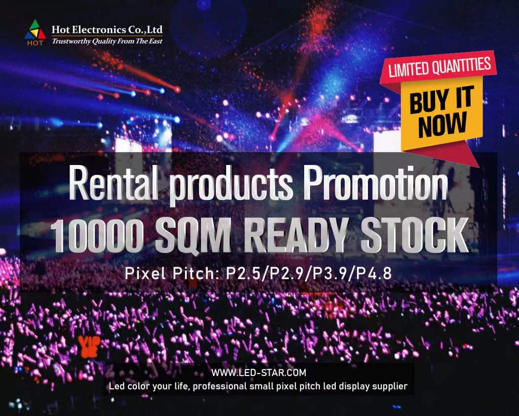 1 P3.91 Indoor Rental -LED-näyttö