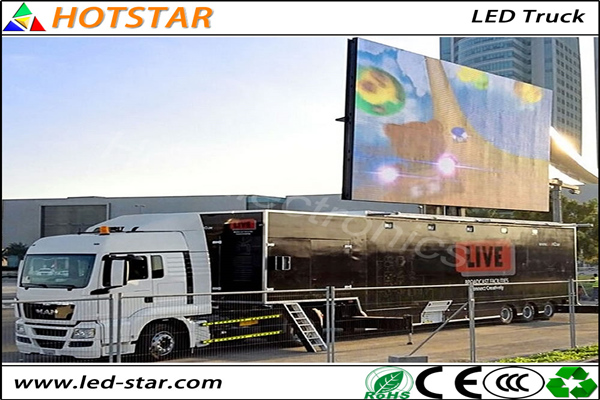 Външен камион Mobile P6.25 Рекламна LED видео стена