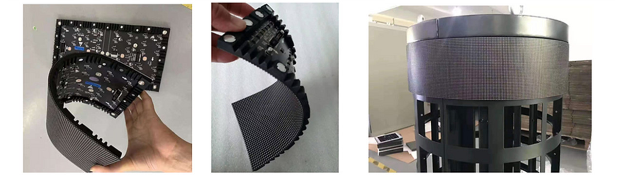 2 led flexible display module