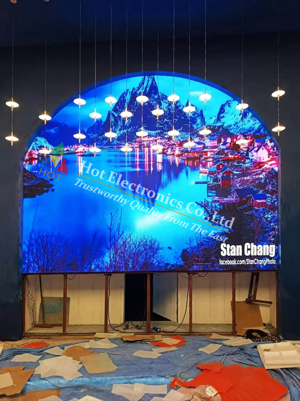 Indoor P1.8 LED Video Wall TV Station Exhibition Hall_2