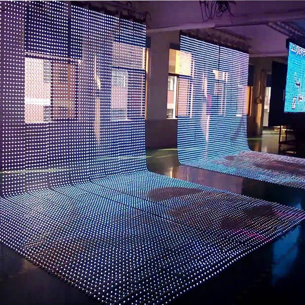 Transparent Flexible LED Curtain Display